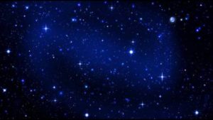 Billede af en stjernehimmel fra vuggevise Lær mig nattens stjerne