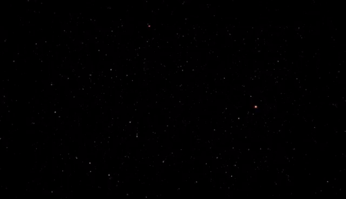 Billede af en stjernehimmel fra børnesang Under Stjernerne på himlen